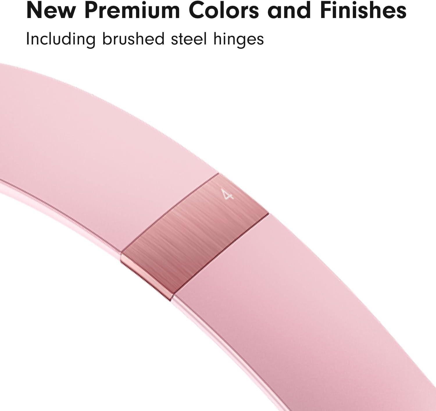 imageBeats Solo 4 Wireless OnEar Bluetooth Headphones Up to 50Hour Battery Life UltraLightweight Comfort Powerful and Balanced Sound Apple ampamp Android Compatible Amazon Exclusive Metallic PinkMetallic Pink