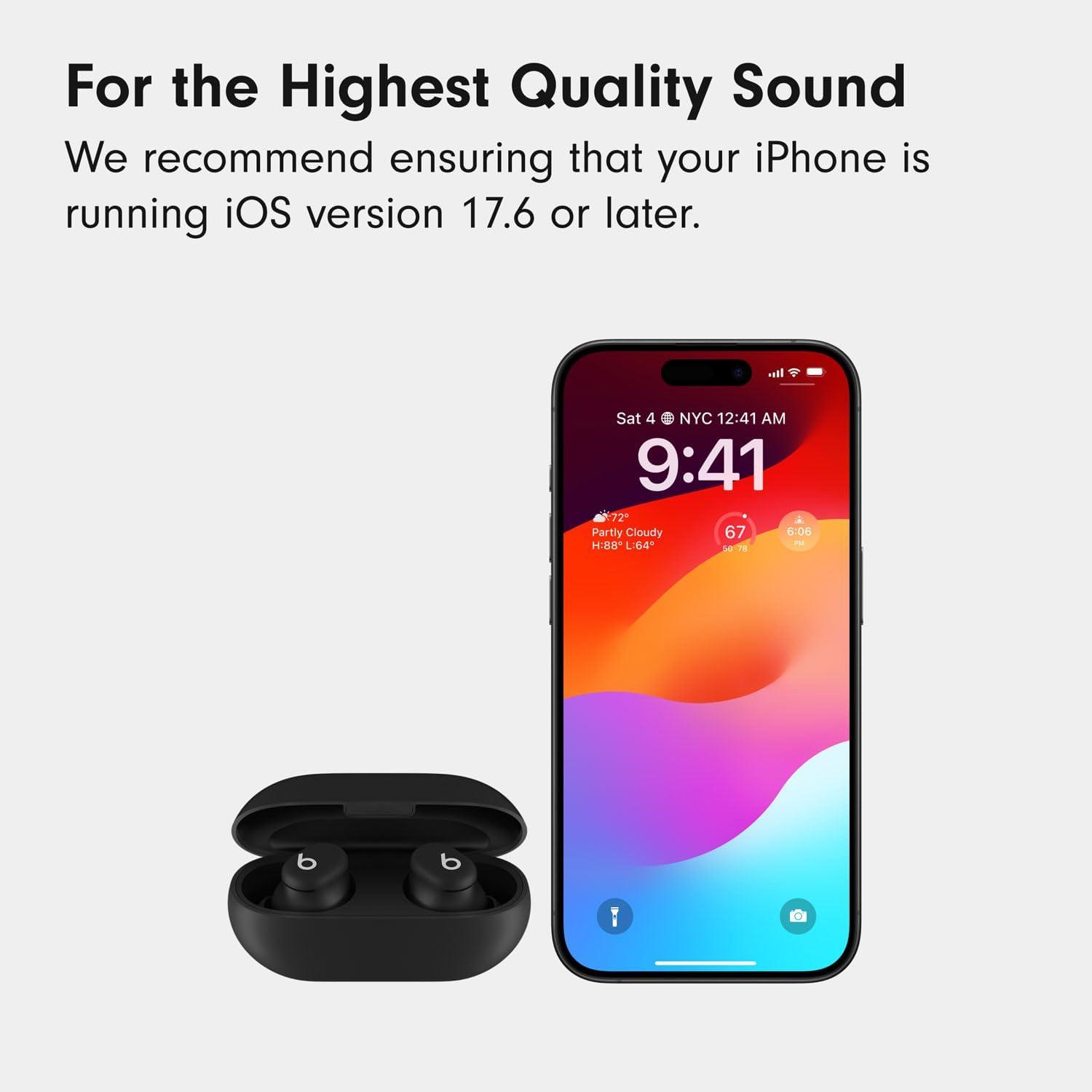 imageBeats Solo Buds Wireless Bluetooth Earbuds 18 Hours of Battery Life Apple ampamp Android Compatibility Builtin Microphone Matte BlackStorm Gray