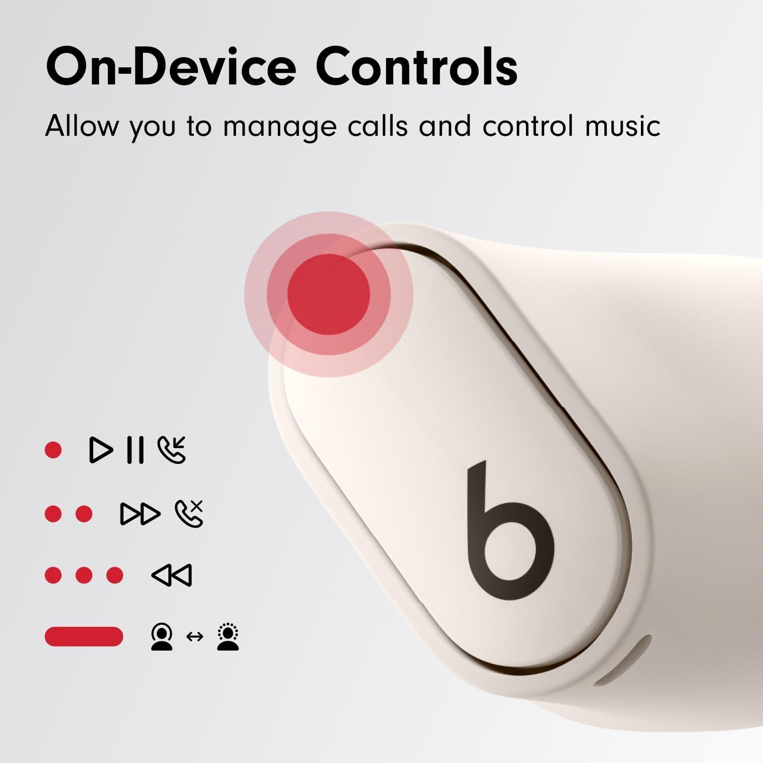 imageBeats Studio Buds True Wireless Noise Cancelling Earbuds Enhanced Apple ampamp Android Compatibility Builtin Microphone Sweat Resistant Bluetooth Headphones Spatial Audio BlackGoldIvory