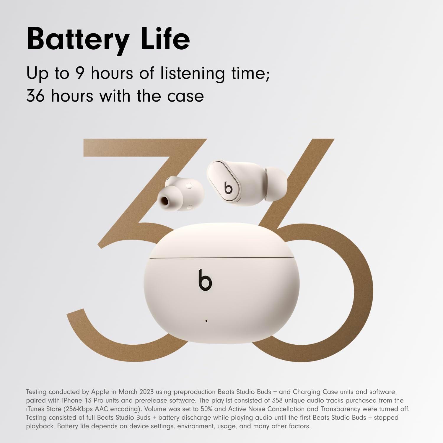 imageBeats Studio Buds True Wireless Noise Cancelling Earbuds Enhanced Apple ampamp Android Compatibility Builtin Microphone Sweat Resistant Bluetooth Headphones Spatial Audio BlackGoldIvory