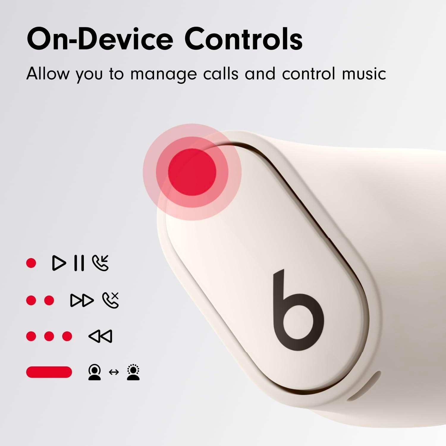 imageBeats Studio Buds True Wireless Noise Cancelling Earbuds Enhanced Apple ampamp Android Compatibility Builtin Microphone Sweat Resistant Bluetooth Headphones Spatial Audio BlackGoldIvory