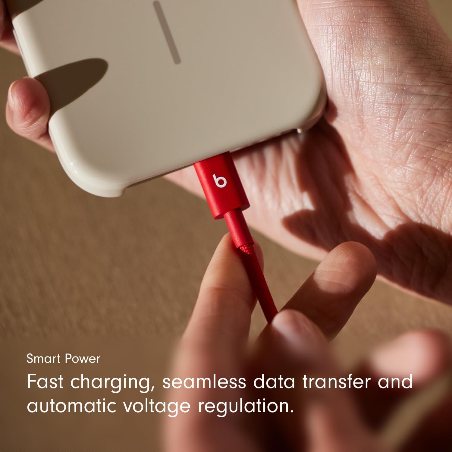 imageBeats USBA to USBC Woven Cable Fast Charging Durable and TangleFree Design Compatible Charger for Apple ampamp Android Devices 15 m 5 ft Rapid RedRapid Red