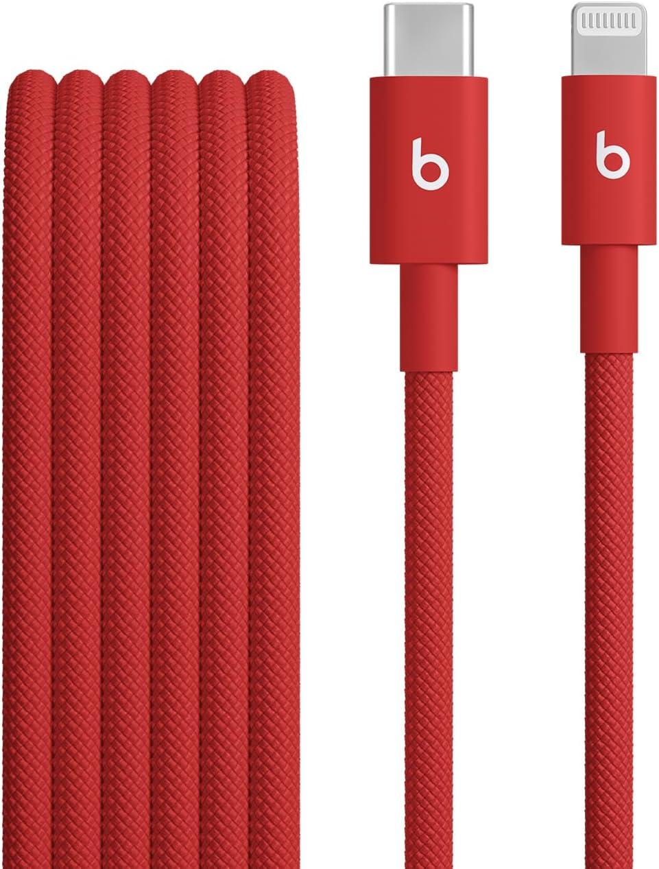 imageBeats USBA to USBC Woven Cable Fast Charging Durable and TangleFree Design Compatible Charger for Apple ampamp Android Devices 15 m 5 ft Rapid RedRapid Red
