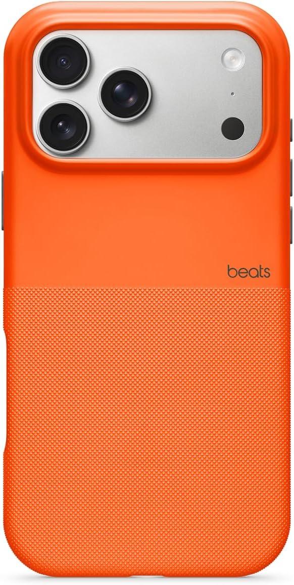 imageBeats iPhone 17 Pro Max Rugged Case with MagSafe ampamp Camera Control Scratch ampamp Drop Tested Matte Texture with Microfiber Lining Rocky BlueSierra Orange
