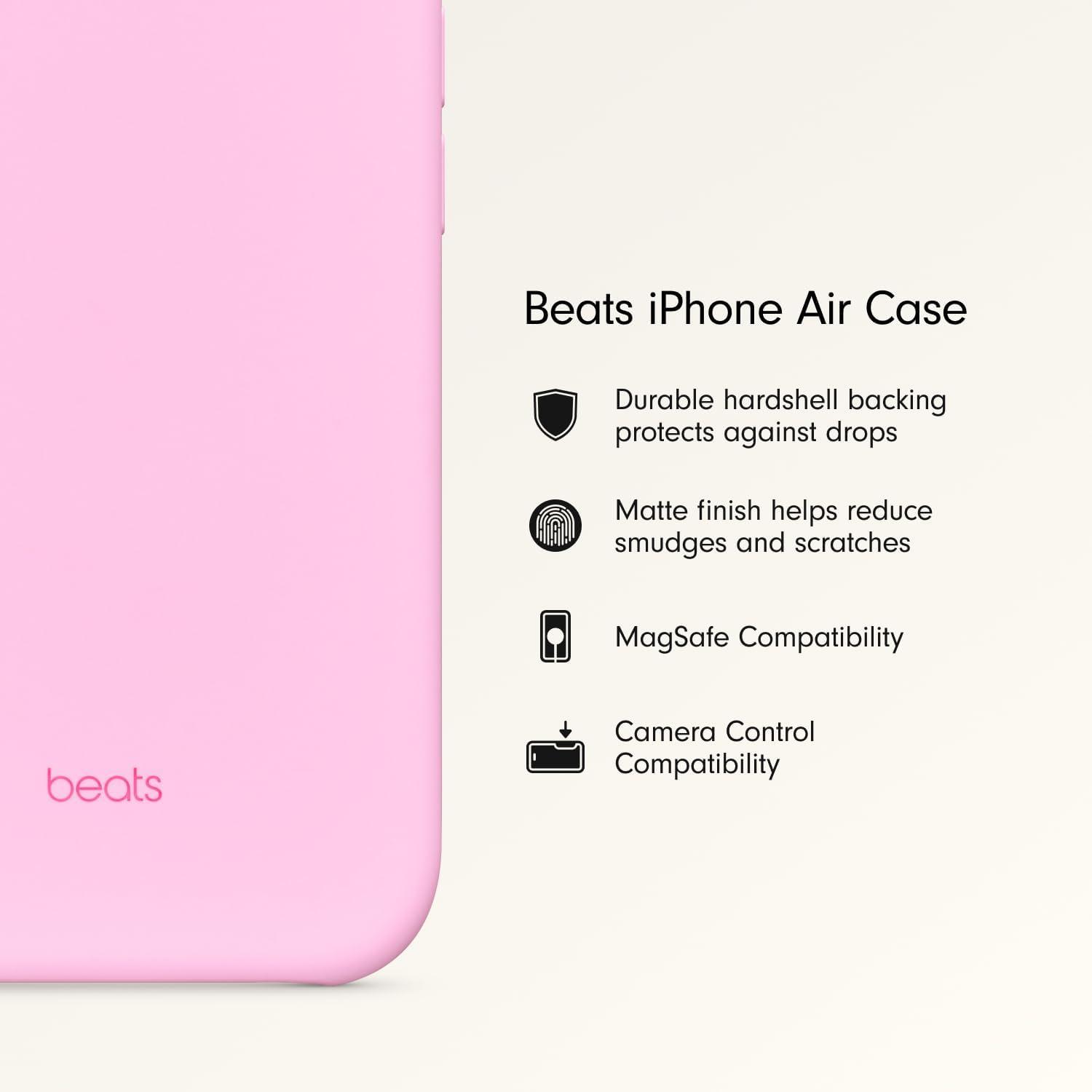 imageBeats iPhone 17 Pro Rugged Case with MagSafe ampamp Camera Control Scratch ampamp Drop Tested Matte Texture with Microfiber Lining Sierra OrangePebble Pink