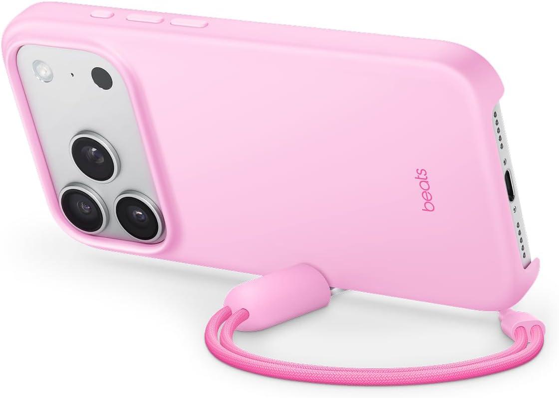 imageBeats iPhone 17 Pro Rugged Case with MagSafe ampamp Camera Control Scratch ampamp Drop Tested Matte Texture with Microfiber Lining Sierra OrangePebble Pink