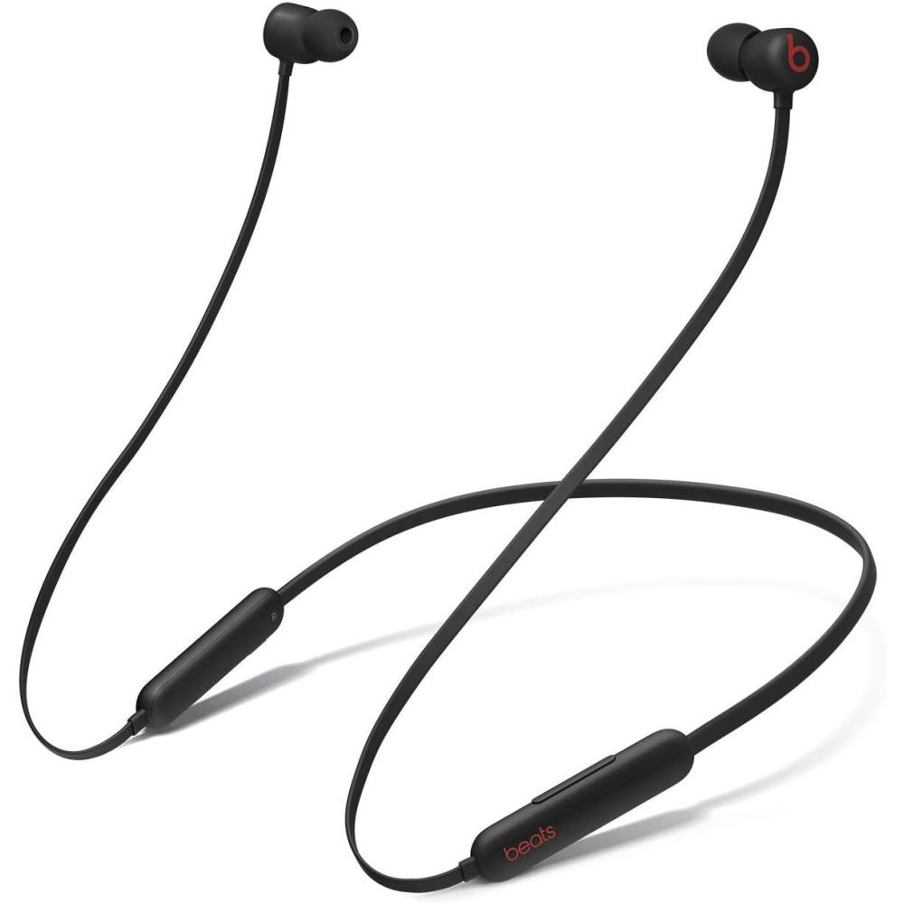 imageBeats Flex Wireless Earbuds  Apple W1 Headphone Chip Magnetic Earphones Class 1 Bluetooth 12 Hours of Listening Time Builtin Microphone  BlackBlack