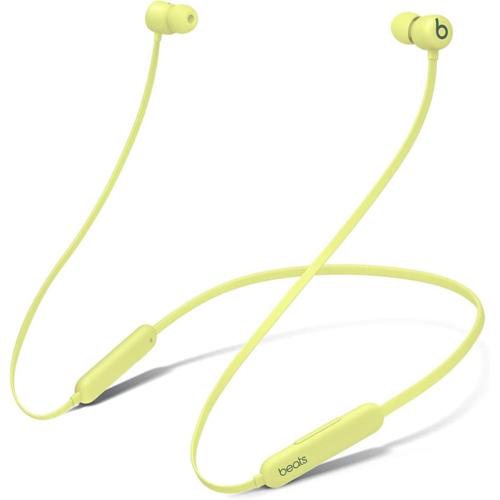 imageBeats Flex Wireless Earbuds  Apple W1 Headphone Chip Magnetic Earphones Class 1 Bluetooth 12 Hours of Listening Time Builtin Microphone  BlackYuzu Yellow