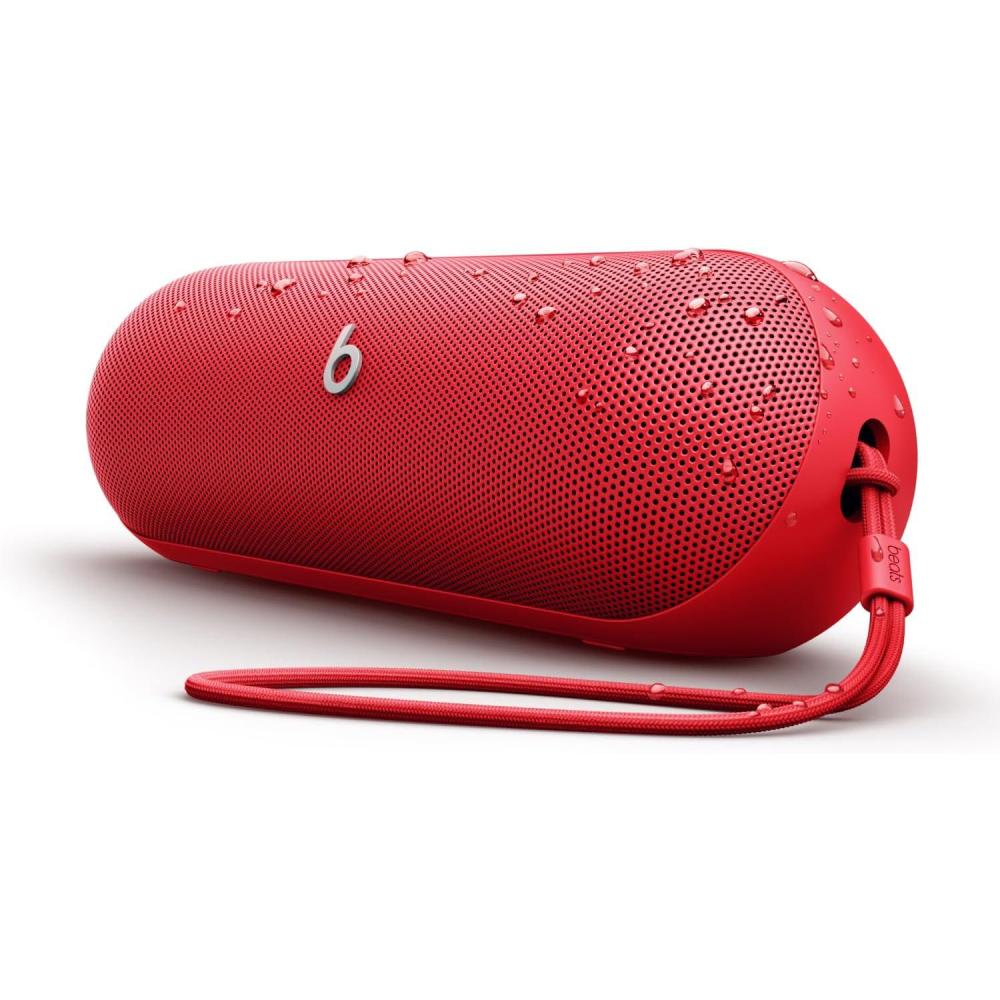 imageBeats Pill  Portable Bluetooth Speaker  Up to 24H Battery Life Water Resistant Bluetooth Apple ampamp Android Compatible Seriously Loud Sound for Home Outdoor and Travel  Matte BlackStatement Red