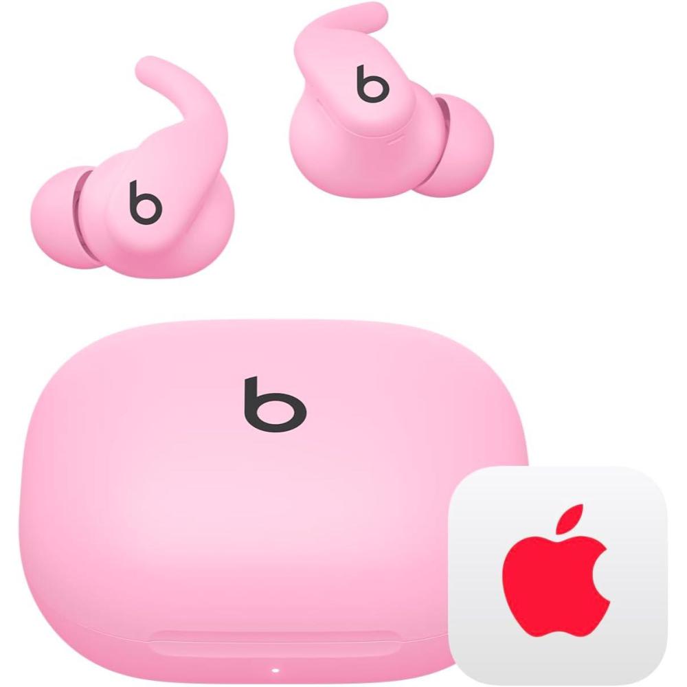 imageBeats Powerbeats Fit Wireless Noise Cancelling Workout Earbuds with SecureFit Wingtips Up to 30Hour Battery Life Sweat ampamp Water Resistant Apple ampamp Android Compatible Power PinkPower Pink