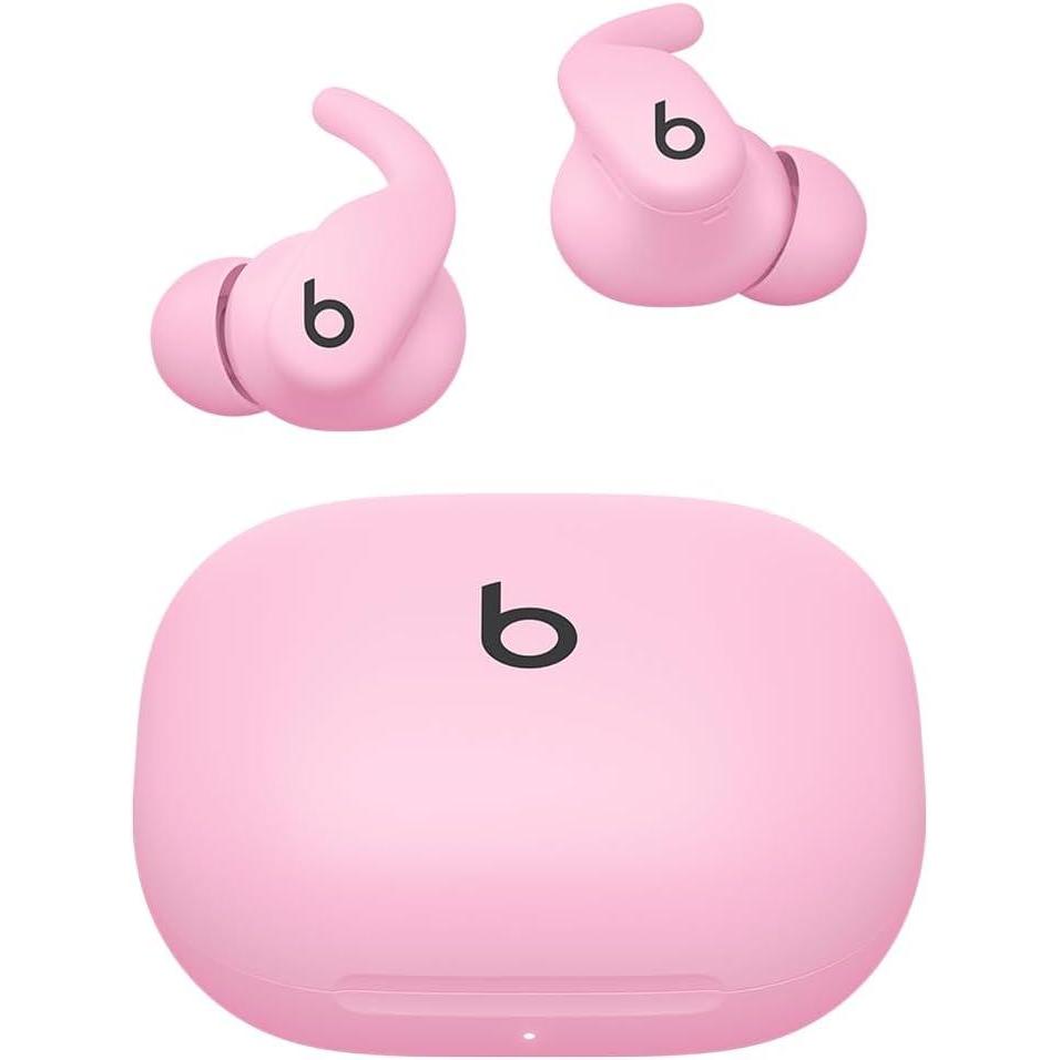 imageBeats Powerbeats Fit  Wireless Noise Cancelling Workout Earbuds with SecureFit Wingtips Up to 30Hour Battery Life Sweat ampamp Water Resistant Apple ampamp Android Compatible  Power PinkJet Black