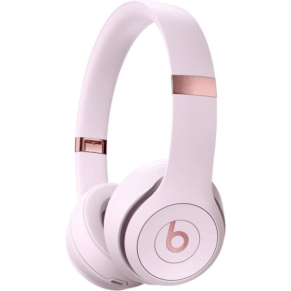 imageBeats Solo 4 Wireless OnEar Bluetooth Headphones Up to 50Hour Battery Life UltraLightweight Comfort Powerful and Balanced Sound Apple ampamp Android Compatible Amazon Exclusive Metallic PinkCloud Pink