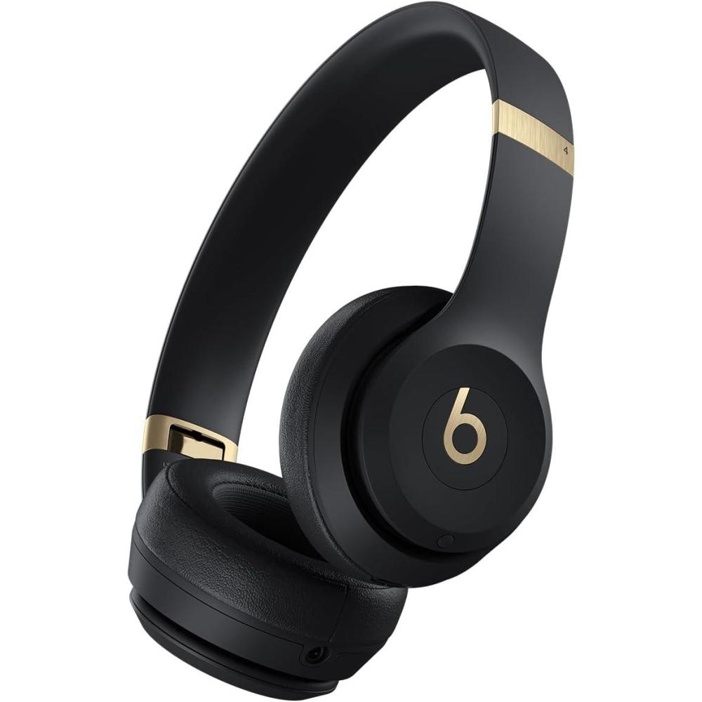 imageBeats Solo 4 Wireless OnEar Bluetooth Headphones Up to 50Hour Battery Life UltraLightweight Comfort Powerful and Balanced Sound Apple ampamp Android Compatible Amazon Exclusive Metallic PinkBlack Gold