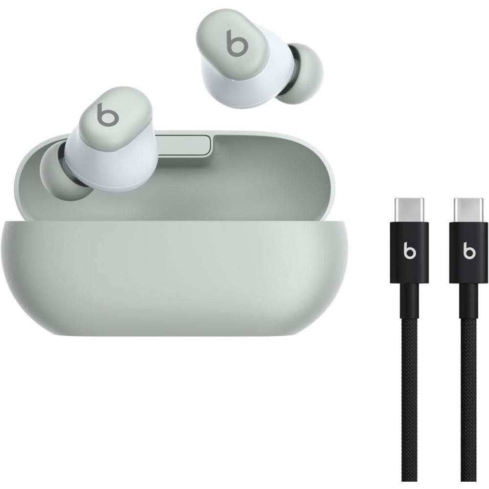 imageBeats Solo Buds Wireless Bluetooth Earbuds 18 Hours of Battery Life Apple ampamp Android Compatibility Builtin Microphone Matte BlackStorm Gray