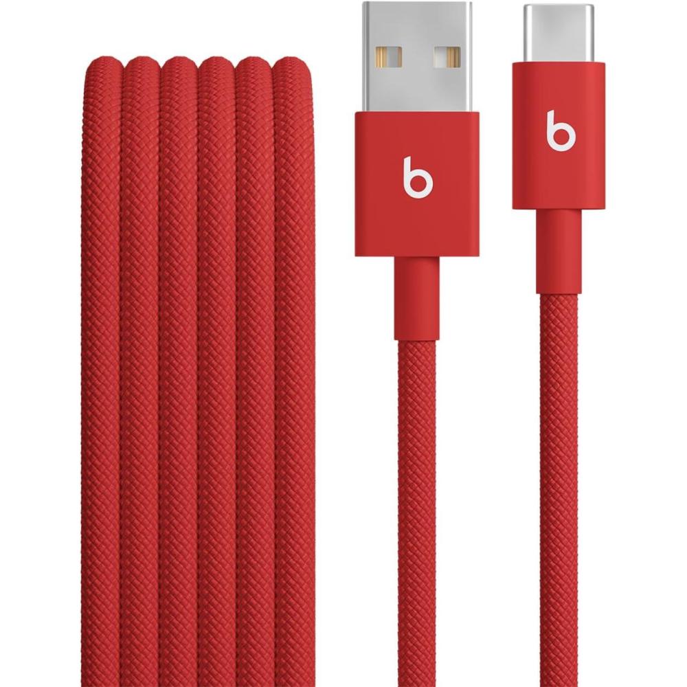 imageBeats USBA to USBC Woven Cable Fast Charging Durable and TangleFree Design Compatible Charger for Apple ampamp Android Devices 15 m 5 ft Rapid RedRapid Red