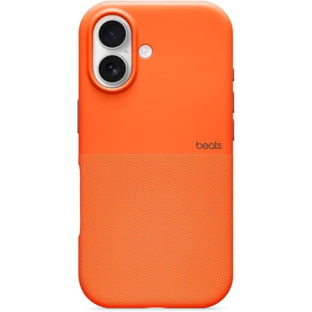 imageBeats iPhone 17 Pro Max Rugged Case with MagSafe ampamp Camera Control Scratch ampamp Drop Tested Matte Texture with Microfiber Lining Rocky BlueSierra Orange