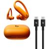 Beats Powerbeats Pro 2 – Wireless Bluetooth Earbuds with USB-C Charging Cables (1.5 m) – Jet Black(Electric Orange)