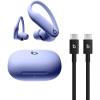 Beats Powerbeats Pro 2 – Wireless Bluetooth Earbuds with USB-C Charging Cables (1.5 m) – Jet Black(Hyper Purple)