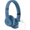 Beats Solo 4 Wireless Headphones with 20W Power Adapter – Slate Blue