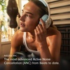 Beats 360 — Over-Ear Headphones with Interchangeable Cushions, Sweat & Water Resistance and Noise Cancellation — Black with Black Performance Knit Cushions(Cloud)