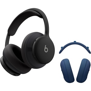 Beats 360 – Black Over-Ear Headphones with Navy Performance Knit Cushions